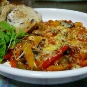 鶏肉と夏野菜のトマトチーズ煮込み レシピ 作り方 By Arakurea 楽天レシピ